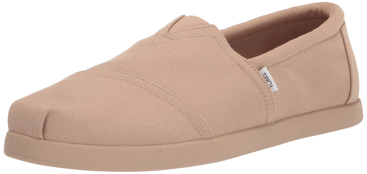 TOMS Men's ALP FWD Loafer Flat, Oatmeal Recycled Cotton Canvas, 8