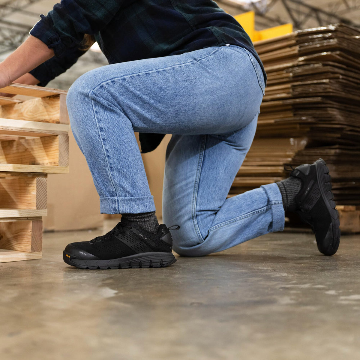 Danner Women's Lead Time 3" Composite Toe NMT Work Shoes 7.5 Black