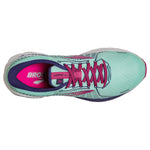 Brooks Women's Adrenaline GTS 21 Supportive Running Shoe - Yucca/Navy Blue/Fuchsia - 6 Medium