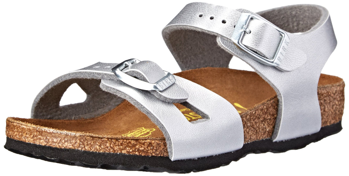 Birkenstock Rio Sandal (Toddler/Little Kid/Big Kid),Silver,28 EU (10-10.5 N US Little Kid)