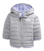 THE NORTH FACE Infant Reversible Mossbud Swirl Hoodie, Meld Grey/Sweet Lavender, 12-18 Months