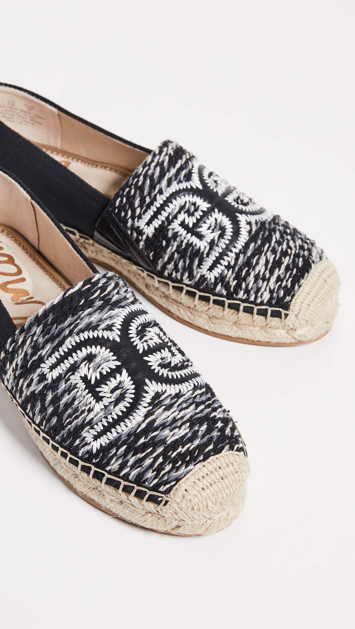 Sam Edelman Women's Khloe 4 Espadrilles, Black Multi, 6.5 Medium US