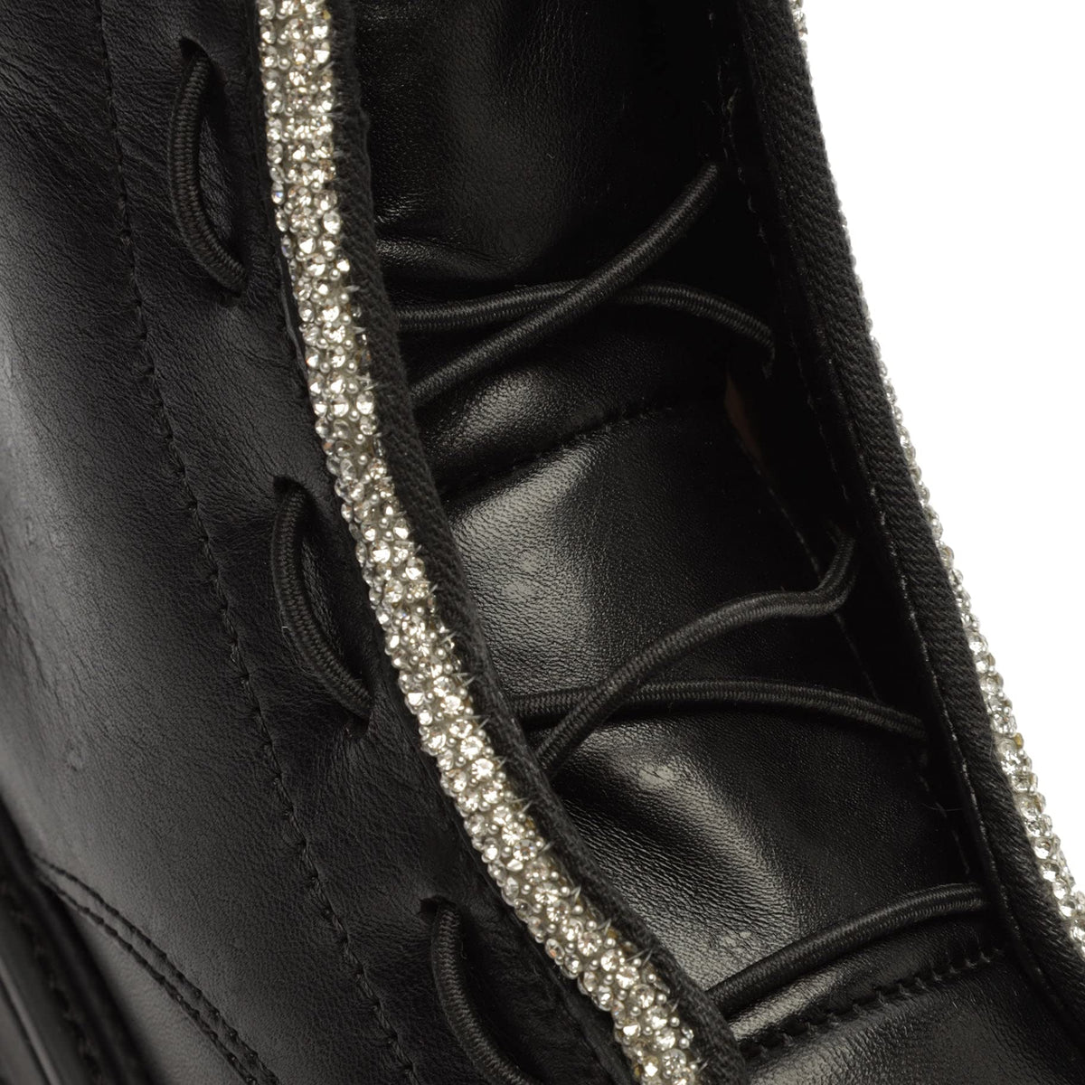 SCHUTZ Women's Amirah Boots, Black/Cristal, 9 Medium US