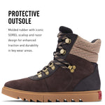 Sorel Women's Joan of Arctic Next Lite Hiker Boot — Waterproof Leather & Suede Winter Boots 9 Blackened Brown, Black