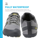 Xero Shoes Men's Mesa Trail Barefoot Waterproof Trail Runner, Steel, 11