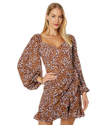 Lilly Pulitzer Lila Long Sleeve Dress Chocolate My Favorite Spot 10