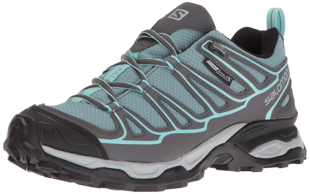 Salomon Women's X Ultra Prime CS WP W Hiking Shoe, artic, 10 M US