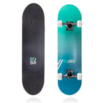80Six Adult and Youth Skateboard with 54mm Urethane Wheels and Carbon Steel Bearings (Surf Green Teal-Fade, 31" x 8")