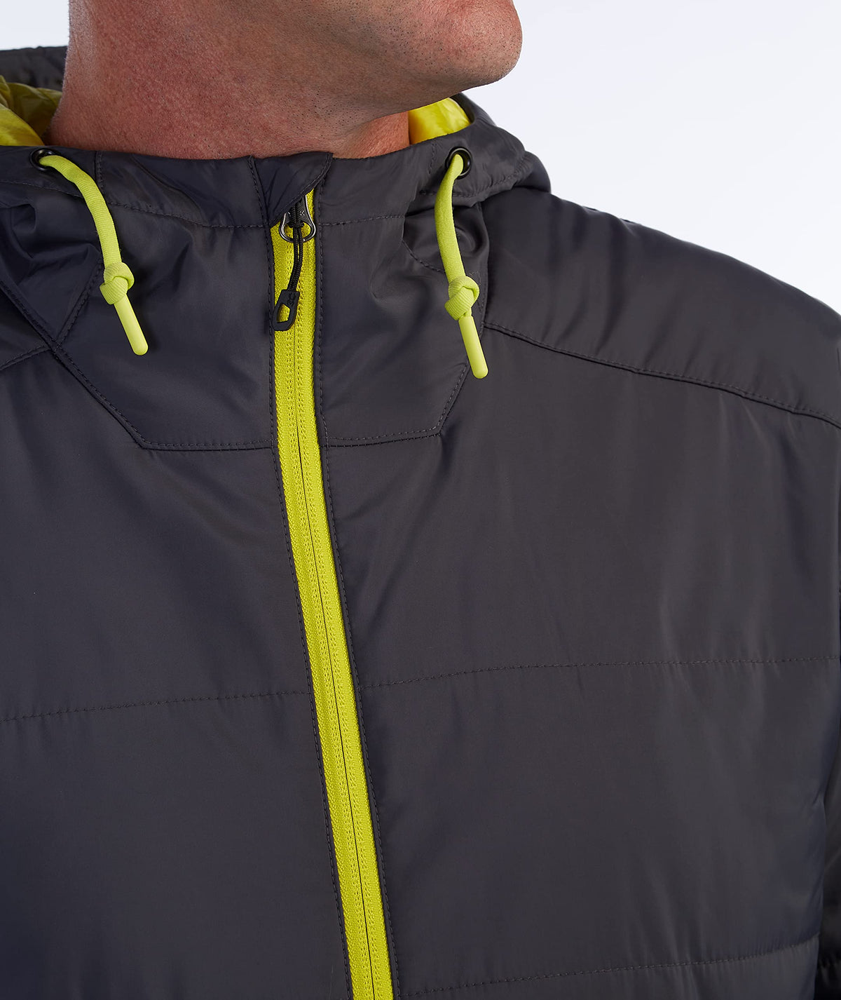 Spyder Men's Force Insulated Anorak Ski Jacket Windbreaker, Ebony, Medium