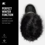 SOREL - Youth Joan of Arctic Waterproof Winter Boot for Kids Big Kid (8-12 Years) 6 Big Kid Black, Dove