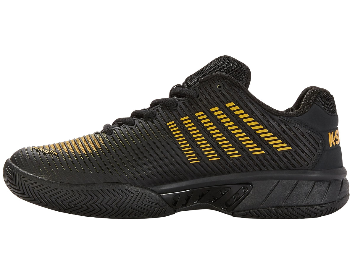 K-Swiss Men's Hypercourt Express 2 Tennis Shoe, Moonless Night/Amber Yellow, 9.5 W