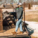 Twisted X Men's 6" Work Boot, Moc Toe Nano Toe with CellStretch, Distressed Saddle, 10 W