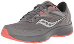 Saucony Women's Cohesion TR15 Trail Running Shoe, Charcoal/Coral, 7.5