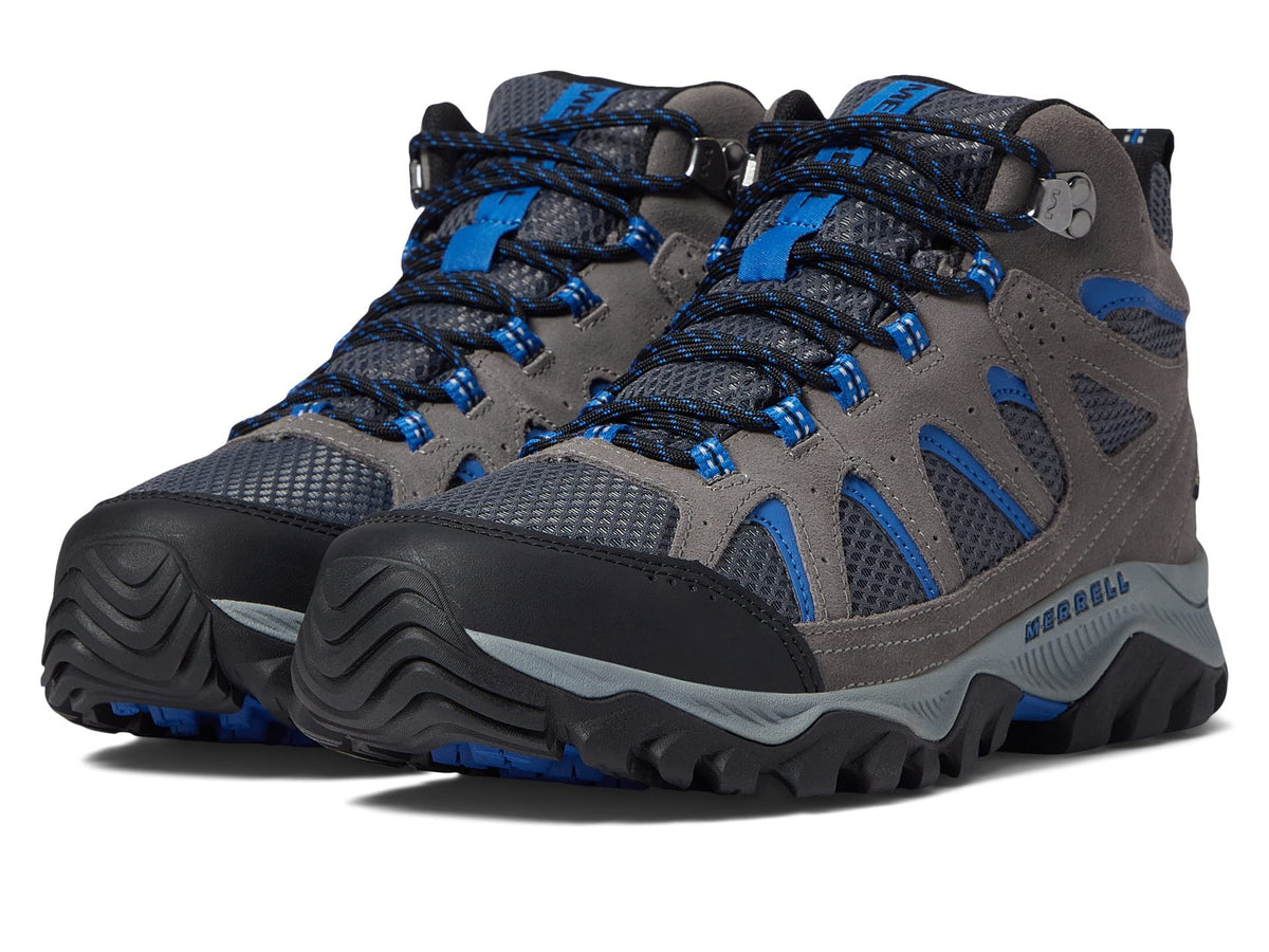 Merrell Oakcreek Mid Shoes for Men Offers Waterproof, Lace Closure, and Man-Made Outsole Charcoal 13 M