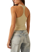 Free People Women's Hayley Racerback Brami, Lima Bean