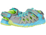 Merrell Girl's Hydro Quench (Toddler/Little Kid/Big Kid) Grey/Turquoise Leather/Mesh 3 Little Kid M