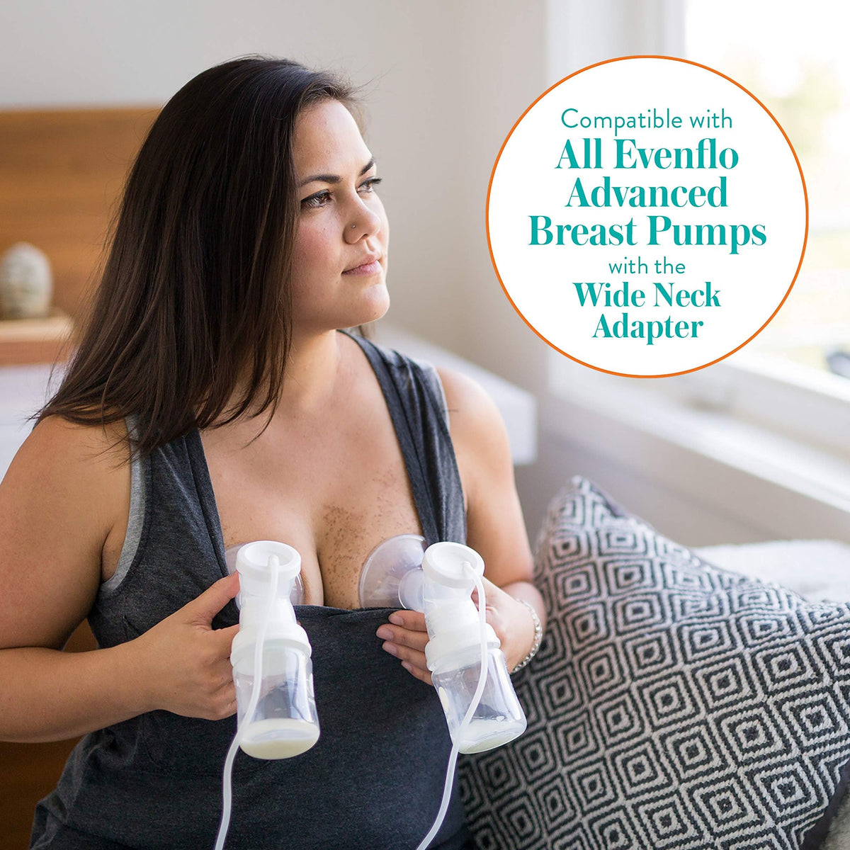 Evenflo Feeding Premium Proflo Venting Balance Plus Wide Neck Baby, Newborn and Infant Bottles - Helps Reduce Colic - 9 Ounce (Pack of 6)