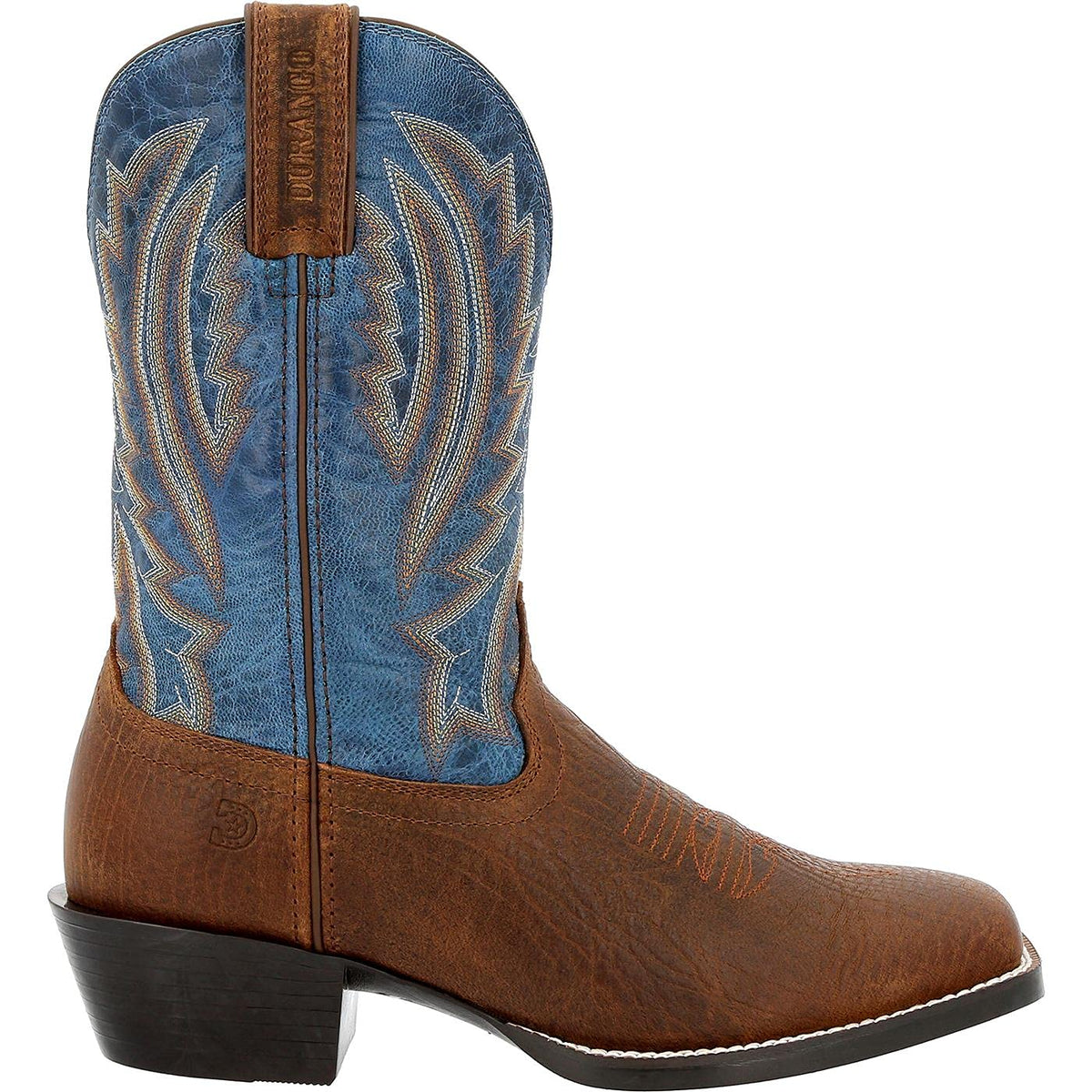 Durango® Westward™ Old Town Brown & Denim Western Boot Size 11.5(W)