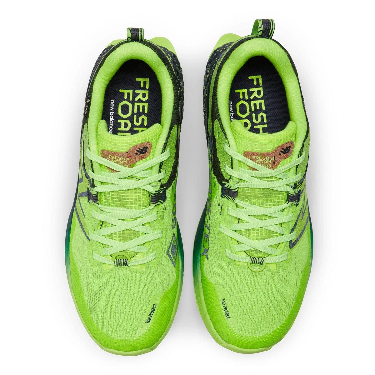 New Balance Women's Fresh Foam Hierro V7 GTX Trail Running Shoe, Pixel Green/Natural Indigo, 12 Wide