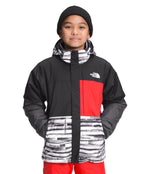 THE NORTH FACE Boys' Freedom Extreme Insulated Jacket, TNF Black TNF Brushstroke Print, X-Large