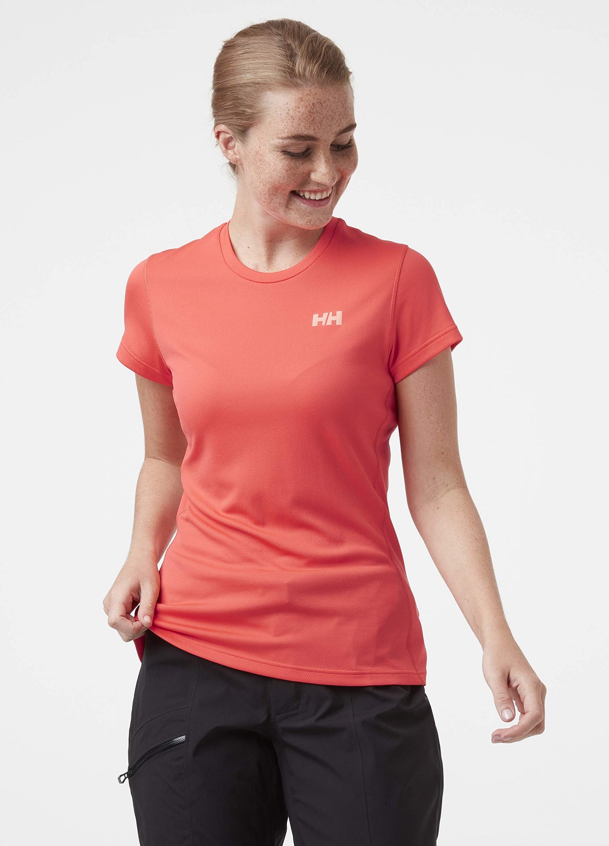 Helly-Hansen Womens HH LIFA Active Solen T-Shirt, 271 Hot Coral, Large