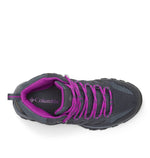 Columbia womens Crestwood Mid Waterproof Boot Hiking Shoe, Graphite/Bright Plum, 10.5 Wide US
