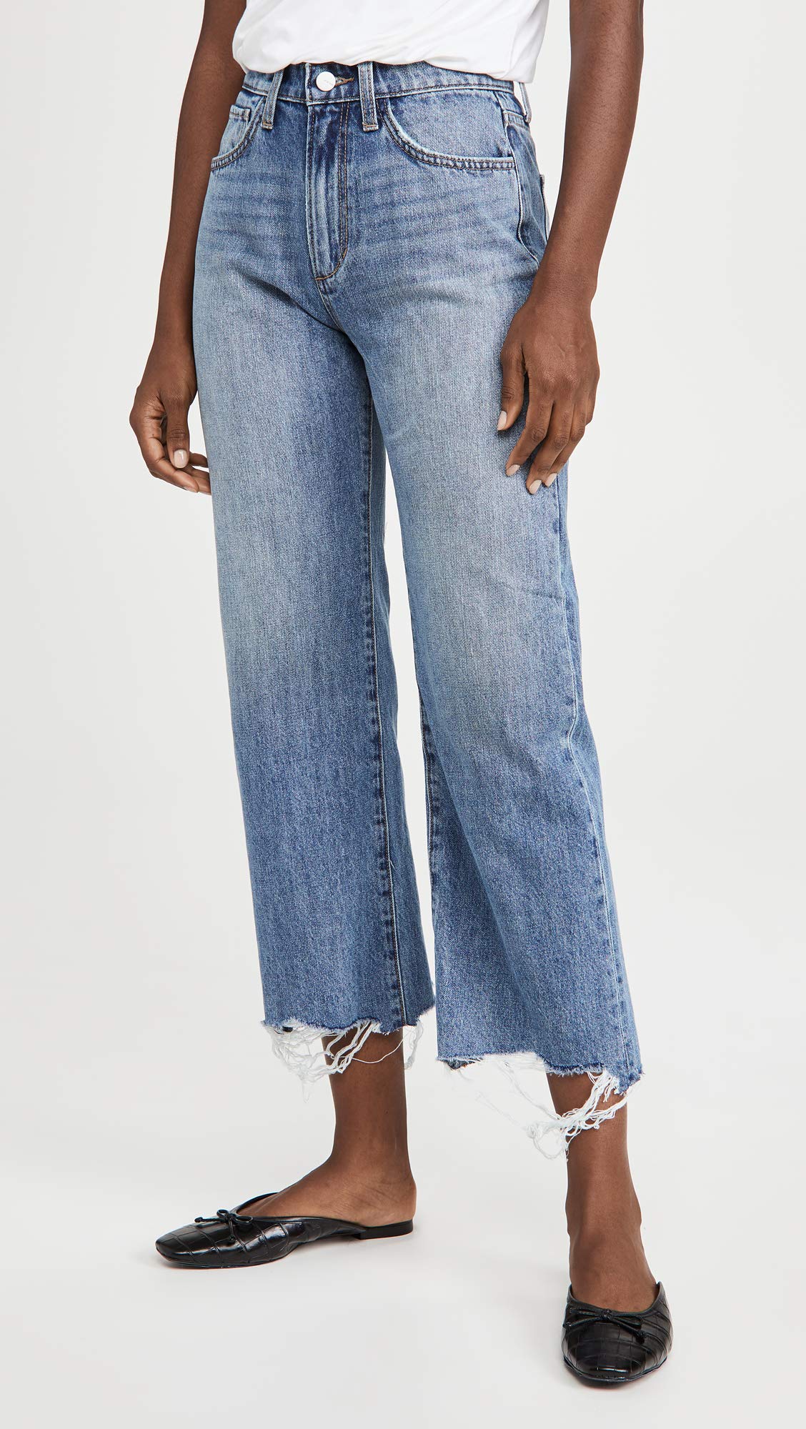 Joe's Jeans womens Blake High Rise Wide Leg Crop Jeans, Groove, 29 US