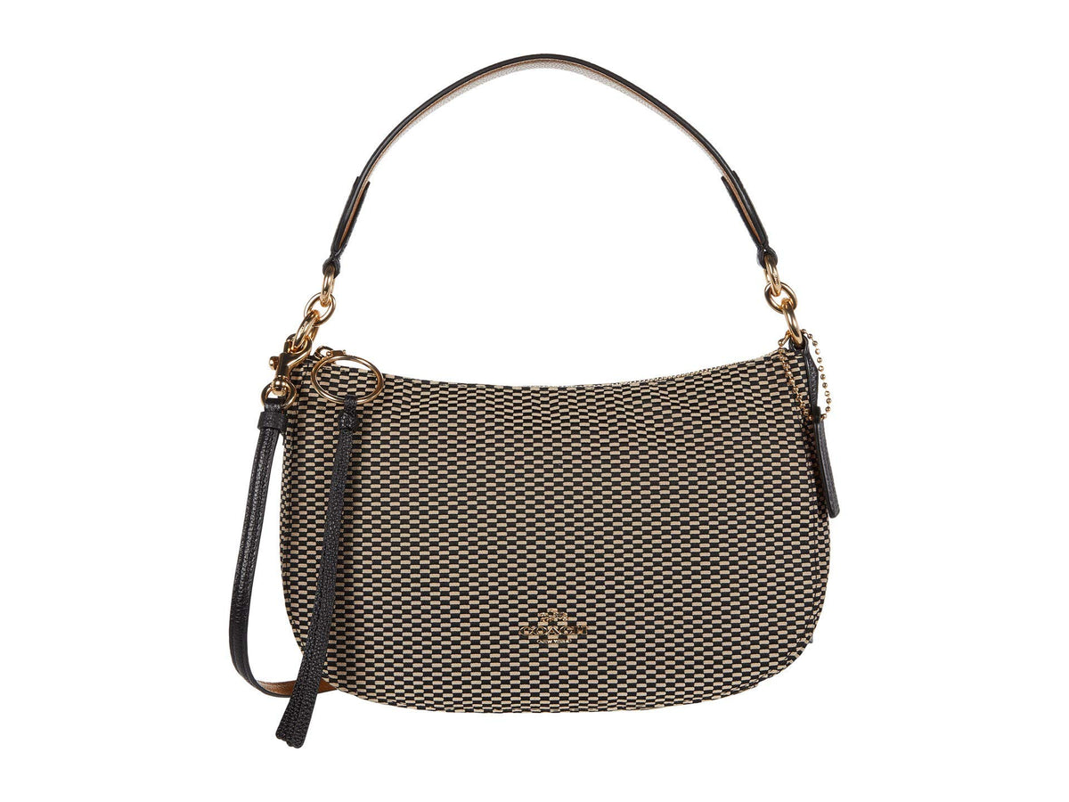 COACH Legacy Jacquard Sutton Crossbody Black One Size