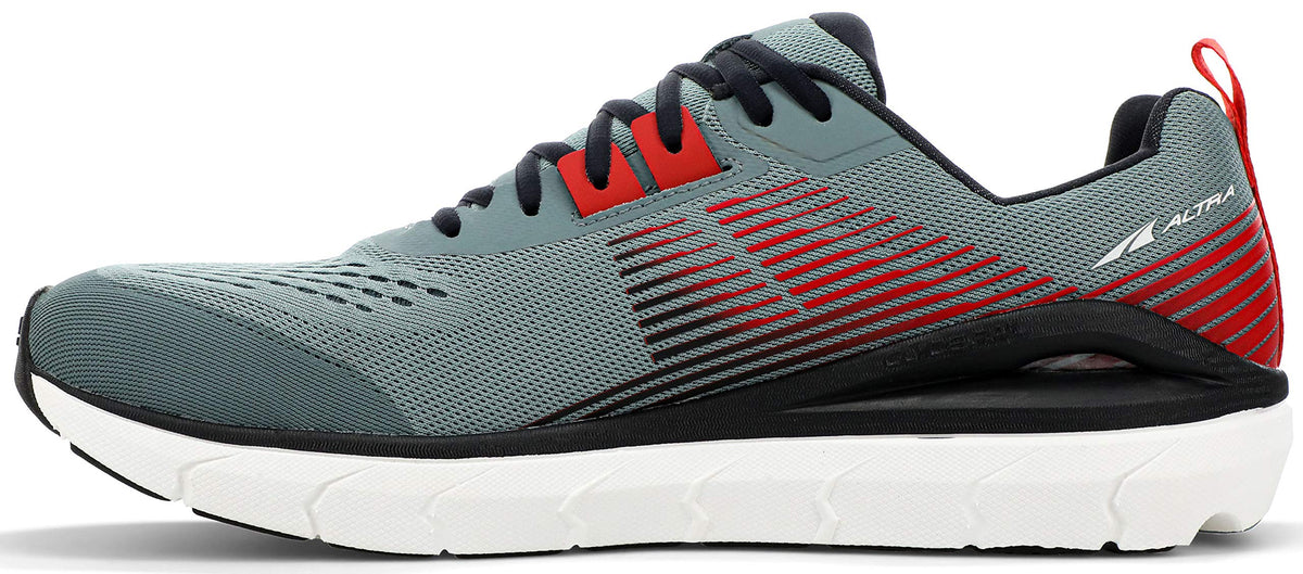 ALTRA Men's Provision 5 Road Running Shoe, Light Gray/Red, 8