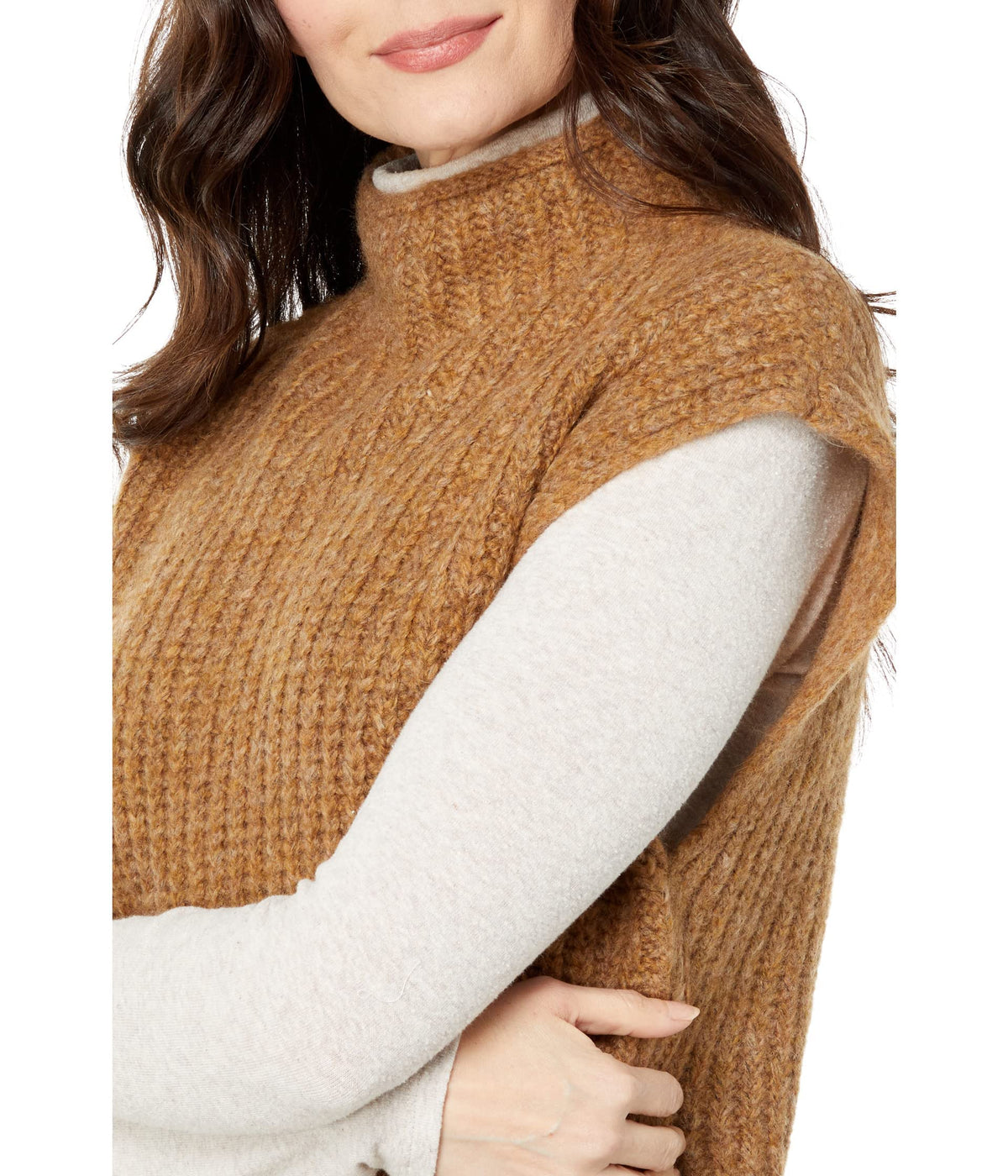 Madewell Sicily Vest Heather Toffee 2XS (Women's 000)