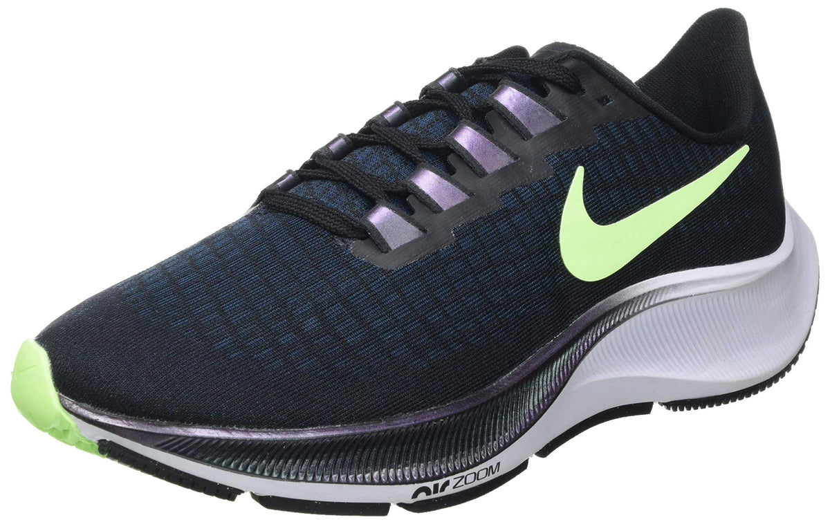 NIKE Women's Training Track Shoe, Black Valerian Blue Spruce Aura Ghost Green, 8.5