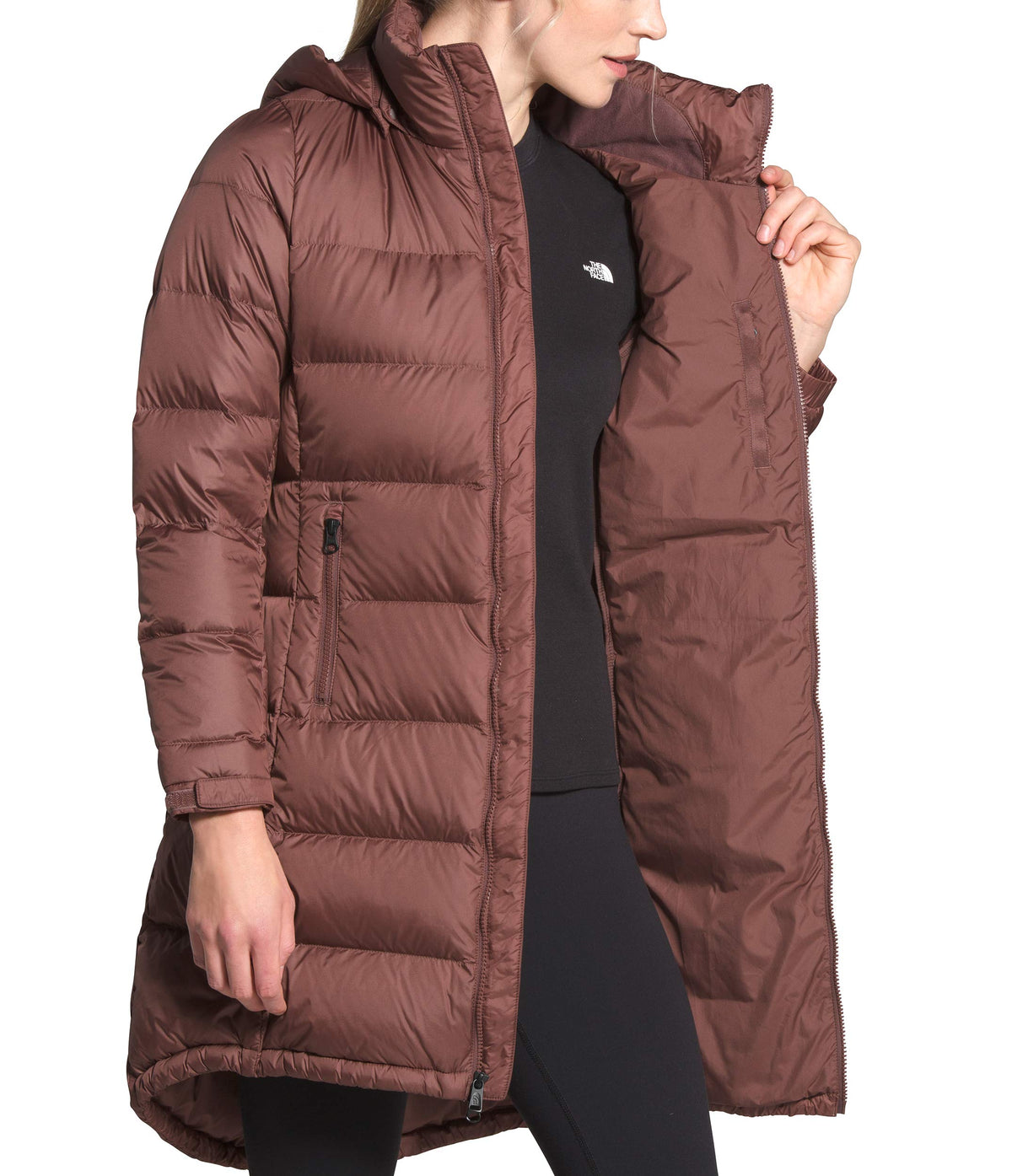 THE NORTH FACE Women's Metropolis Insulated Parka III - Long Winter Coat, Marron Purple, L