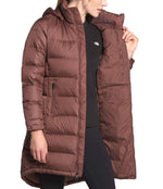 THE NORTH FACE Women's Metropolis Insulated Parka III - Long Winter Coat, Marron Purple, L