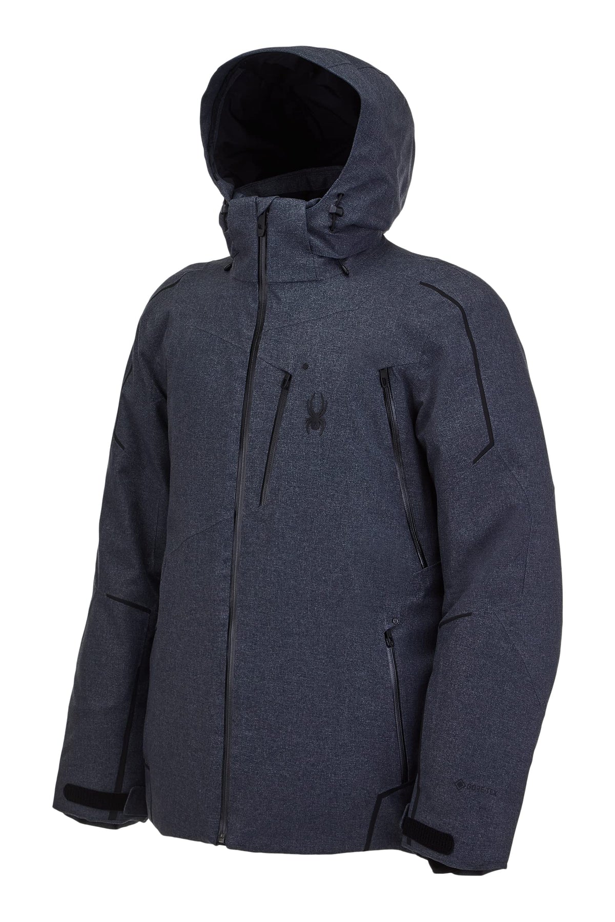 Spyder Men's Leader Gore-TEX Insulated Ski Jacket, Novelty Ebony, Small