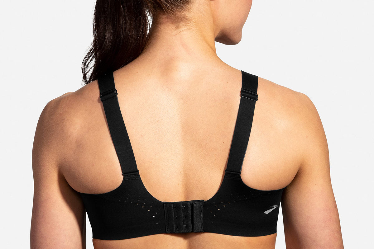 Brooks Dare Scoopback Women’s Run Bra for High Impact Running, Workouts and Sports with Maximum Support - Black - 36DD/E