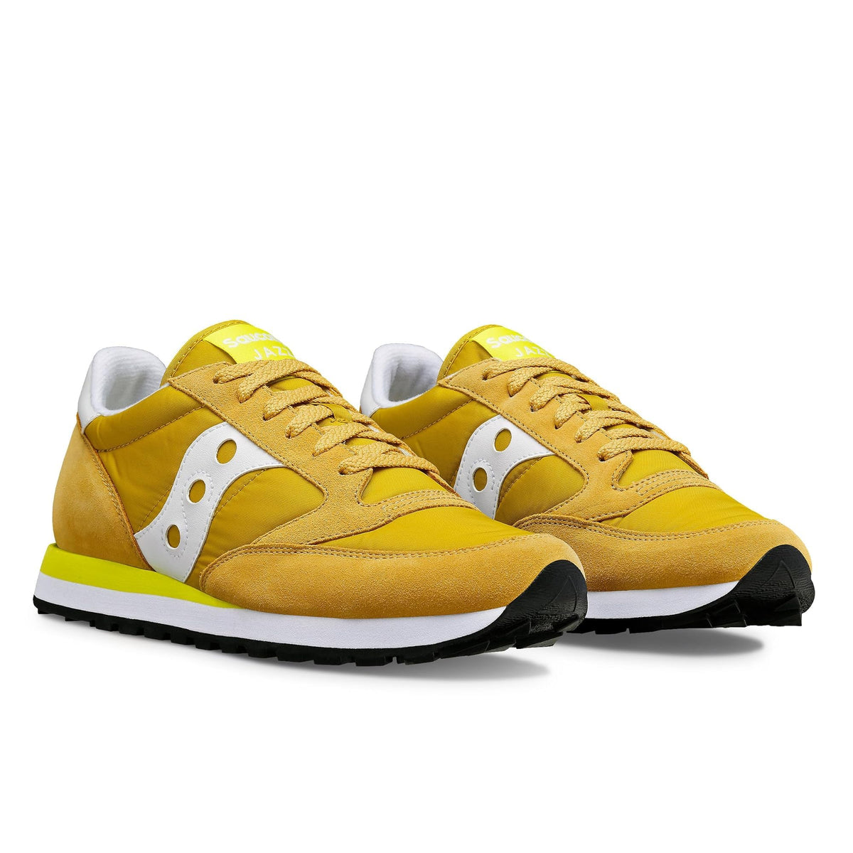 Saucony Men's Jazz Original Sneaker, Mustard/White, 8