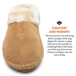 Sperry Women's Fur Trim Clog Slipper, 11, M, Cinnamon