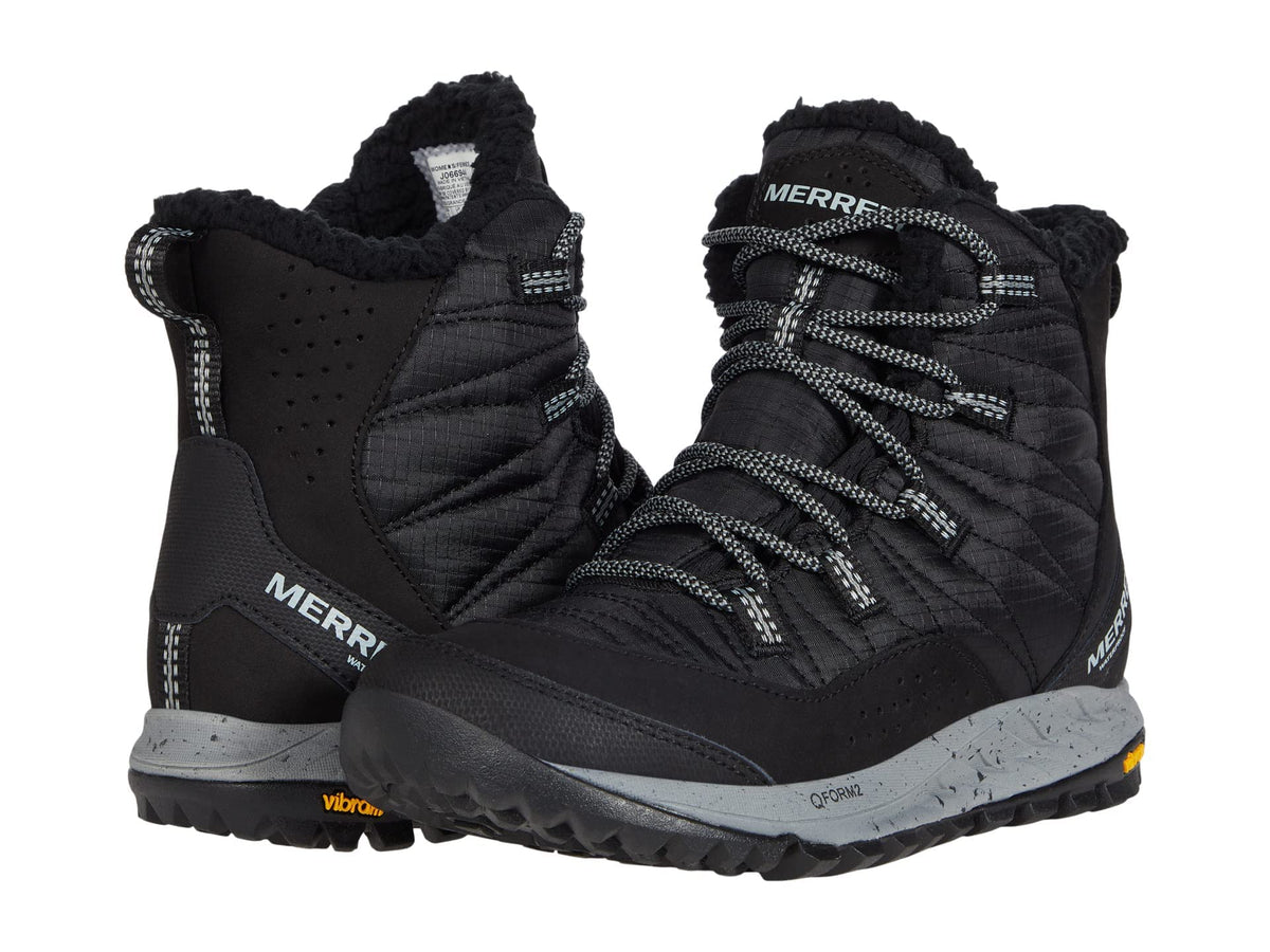 Merrell Women's Winter Boots Hiking, Black, 10