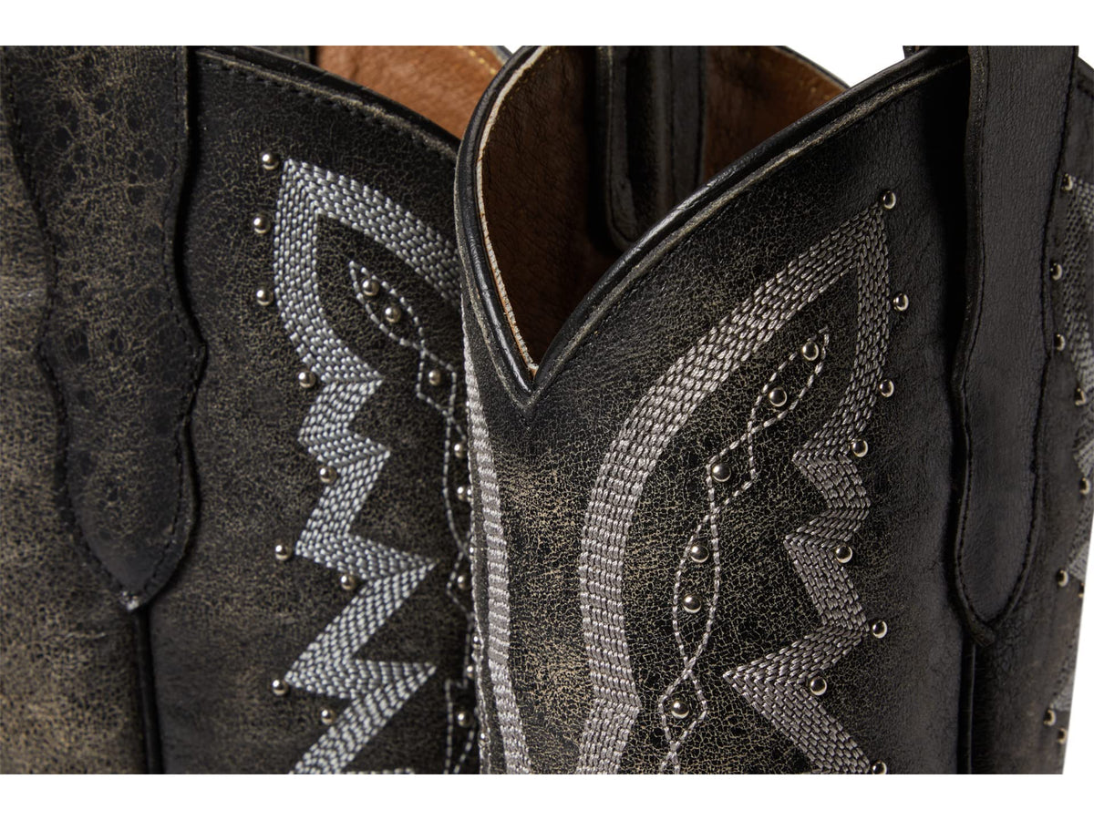 Corral Boots J8006 (Little Kid/Big Kid) Black 5 Big Kid M