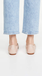 Tory Burch Women's Eddie Ballet Flats, Goan Sand, Pink, Tan, 9.5 Medium US