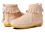 Minnetonka Girl's Back Zip Boot (Little Kid/Big Kid) Peach 12 Little Kid M
