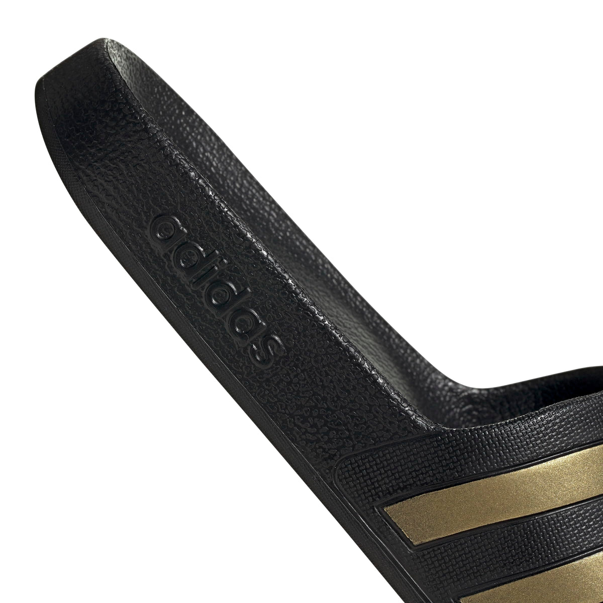 adidas Unisex Flip Flop Slide Sandal, Core Black/Gold Metallic/Core Black, 9 US Men