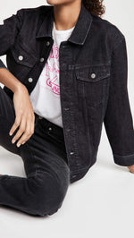 Madewell The Oversized Trucker Jean Jacket in Lunar Wash Lunar Wash MD (Women's 6-8)