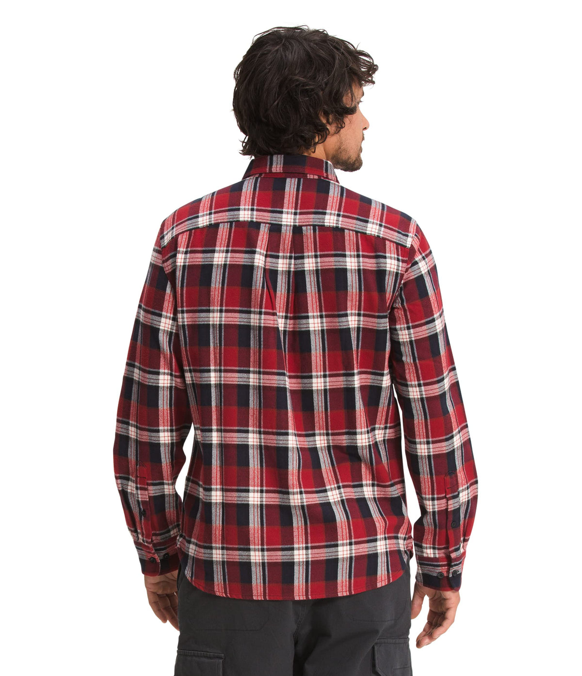 The North Face Men's Arroyo Flannel Shirt, Cardinal Red Small Half Dome Plaid, L