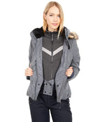 Obermeyer Tuscany II Jacket for Women - Front Zip Closure, Long Sleeves and Internal Cuffs, and Gorgeous Snow Jacket Charcoal 6 One Size