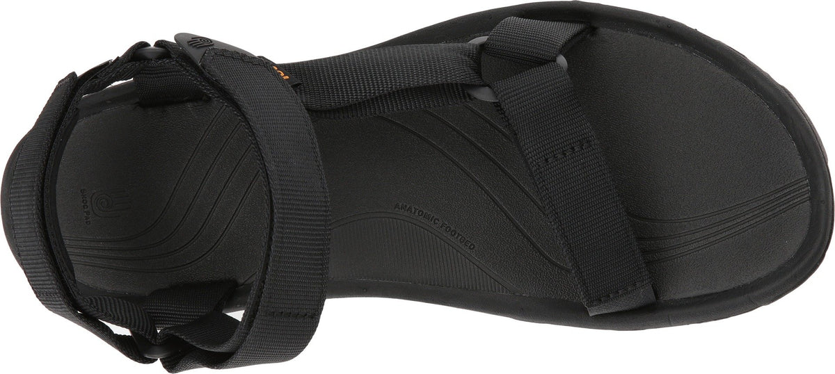 Teva mens Hurricane 4 Sandal, Black, 12 US