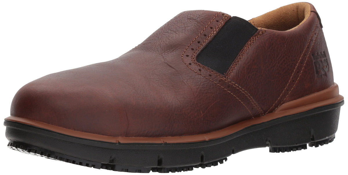 Timberland PRO Men's Boldon Slip-On Industrial Shoe, Brown, 7 Wide