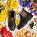 Blundstone Men's 1409 Round Toe Chelsea Boot,Stout Brown,4 UK/5 M US