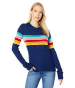 Obermeyer Donna Crew Neck Sweater Small Navy