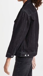 Madewell The Oversized Trucker Jean Jacket in Lunar Wash Lunar Wash MD (Women's 6-8)